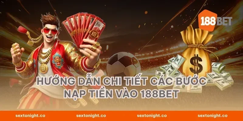 Hướng dẫn chi tiết các bước nạp tiền vào 188BET